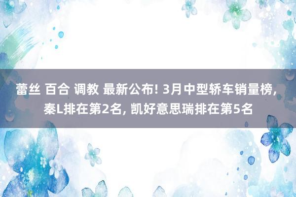蕾丝 百合 调教 最新公布! 3月中型轿车销量榜, 秦L排在第2名, 凯好意思瑞排在第5名