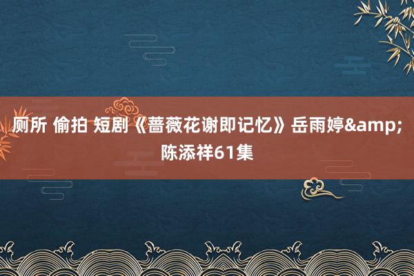 厕所 偷拍 短剧《蔷薇花谢即记忆》岳雨婷&陈添祥61集